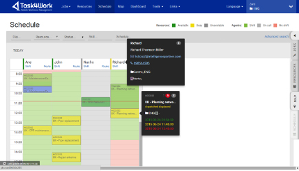 Control de la Actividad en Tiempo Real de la Fuerza de Trabajo Móvil