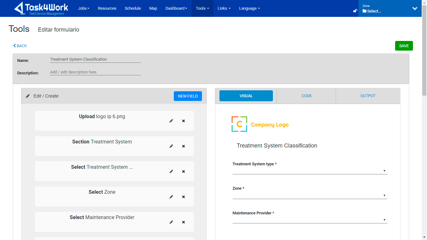 Editor Web de Formularios para tu Fuerza de Trabajo Móvil